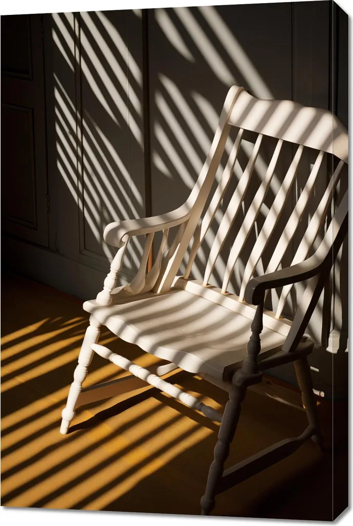 Offerta Quadro 60x90 Sedia nell'ombra | Tela Canvas Alta Qualità