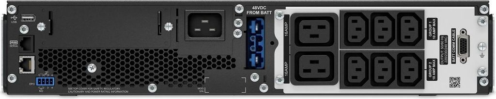 APC SRT2200UXI-LI Unterbrechungsfreie Stromversorgung (USV) Doppelwandler (Online) 2,2 kVA 1980 W 8 AC-Ausgänge