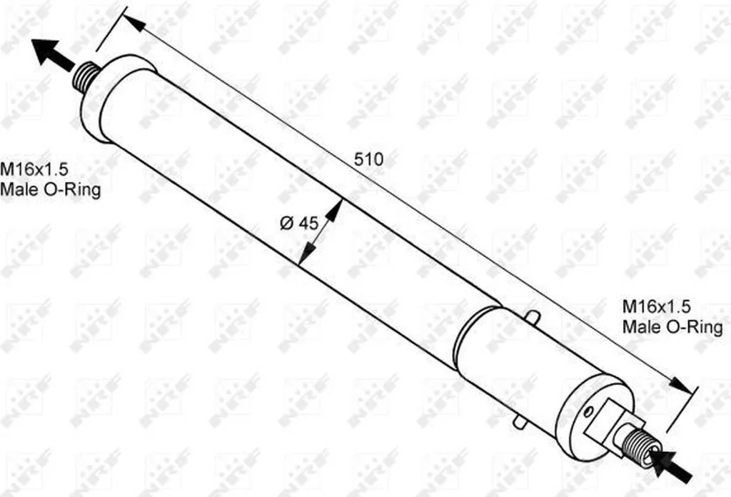 NRF 33100 Bouteille Déshydratante pour Système de Climatisation Auto - 7