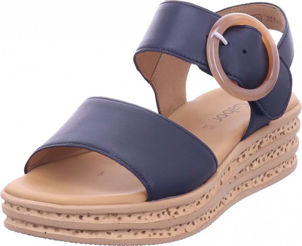 Gabor Damen Sandalette in Blau, Größe 4.5