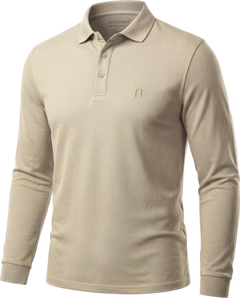 normani Herren Langarm Poloshirt