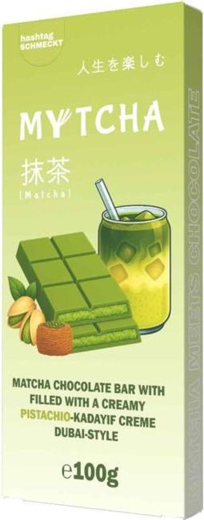 hashtag schmeckt Mytcha Matcha Chocolate Bar Dubai-Style Produktbild 