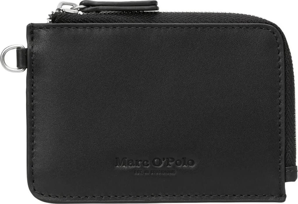 Porte-cartes Cuir Noir Marc O'Polo Tuure - Accessoire Minimaliste du Quotidien