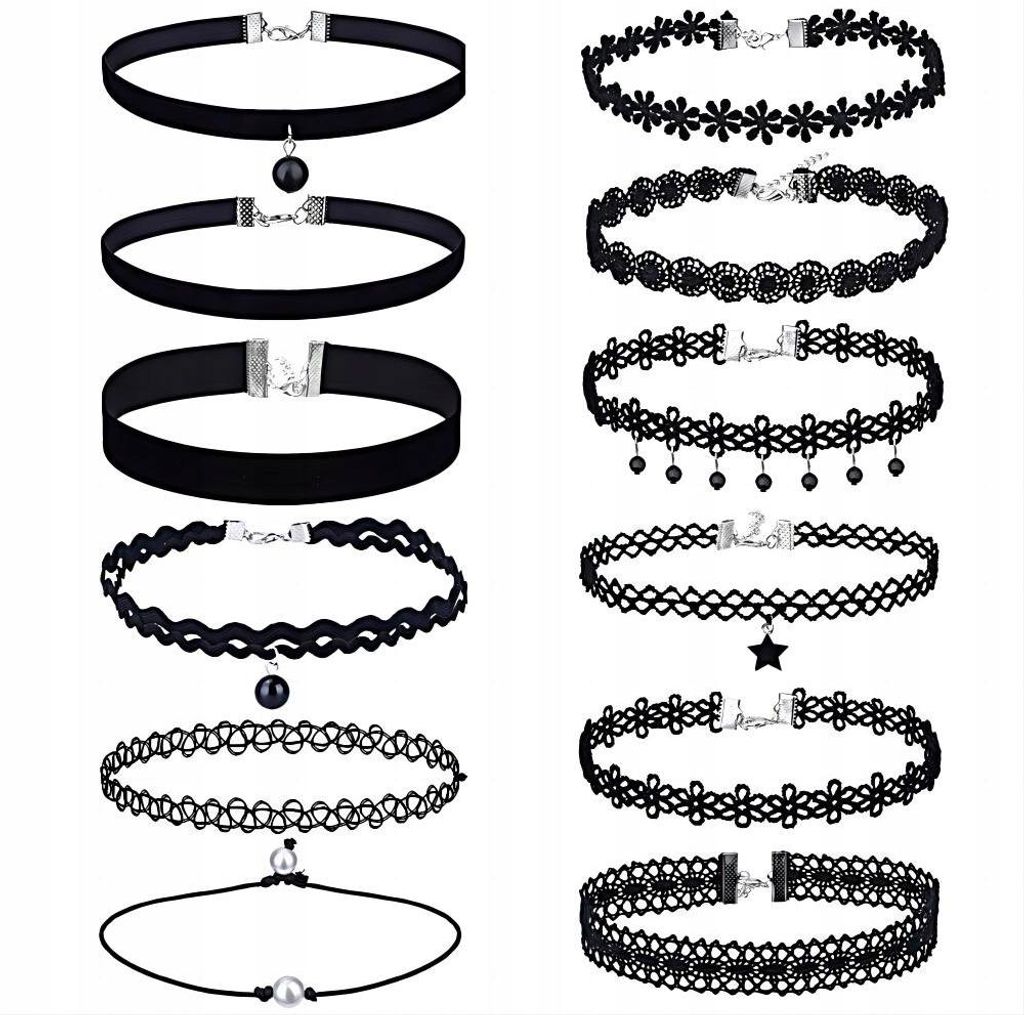 CHOKER CLASSIC PADJACKS Tetovanie Sada 12 kusov Rôzne vzory Obrázok produktu 