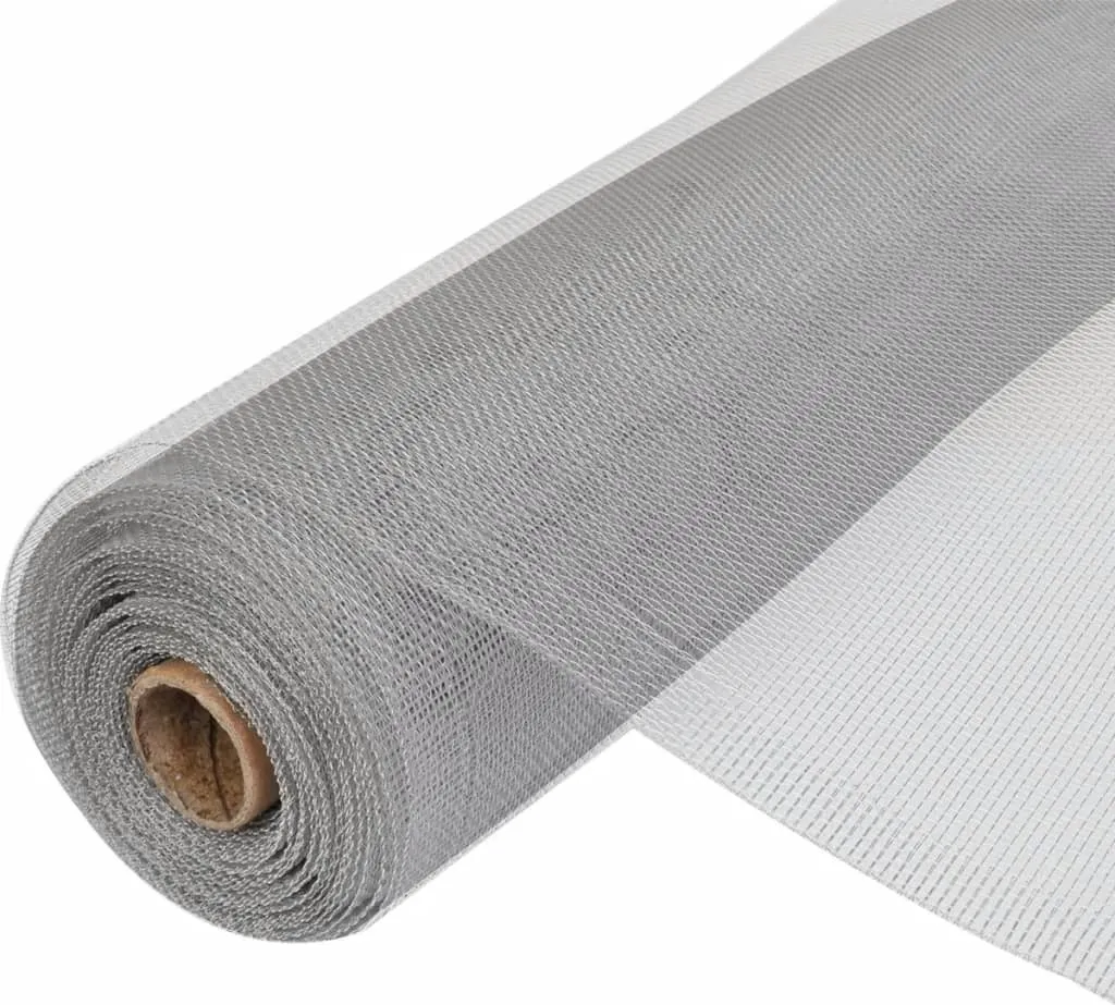 Tissu aluminium rigide 1m x 3m, moustiquaire gaze pour aération