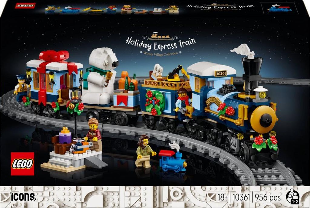 LEGO ICONS Christmas Express, 18 ans, Plastique, 956 Image du produit 