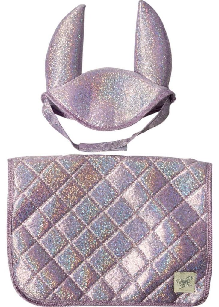 byAstrup Schabracke und Fliegenhaube Glitter Hobby Horse Saddle Pad Purple