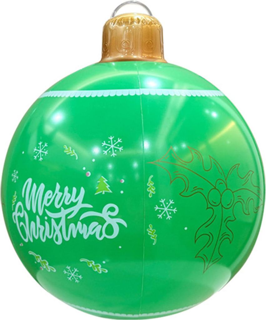 18,9 Zoll riesiger aufblasbarer Weihnachtsball für den Außenbereich, großer PVC-Ball für die Dekoration im Außenbereich, für den Garten, den ...