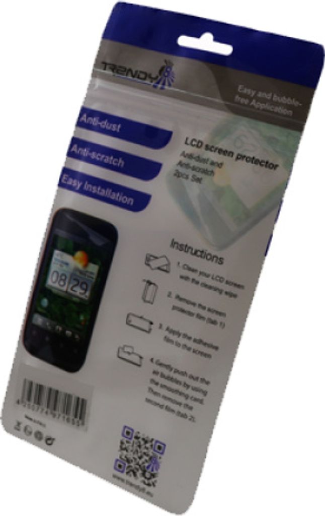 Trendy8 (2er Pack) Displayschutzfolie für Blackberry Z10