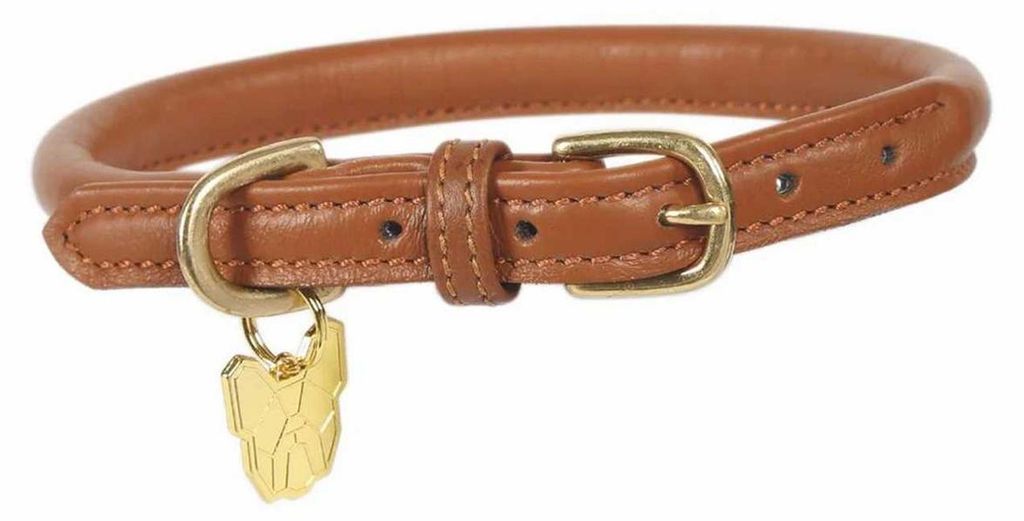 Digby & Fox - Collier de chien, cuir enroulé, boucle ER2101 Image du produit 