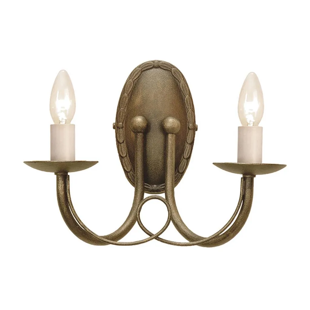 Lustre Or Double Minster Elstead Lighting 2xE14 60W Style Classique