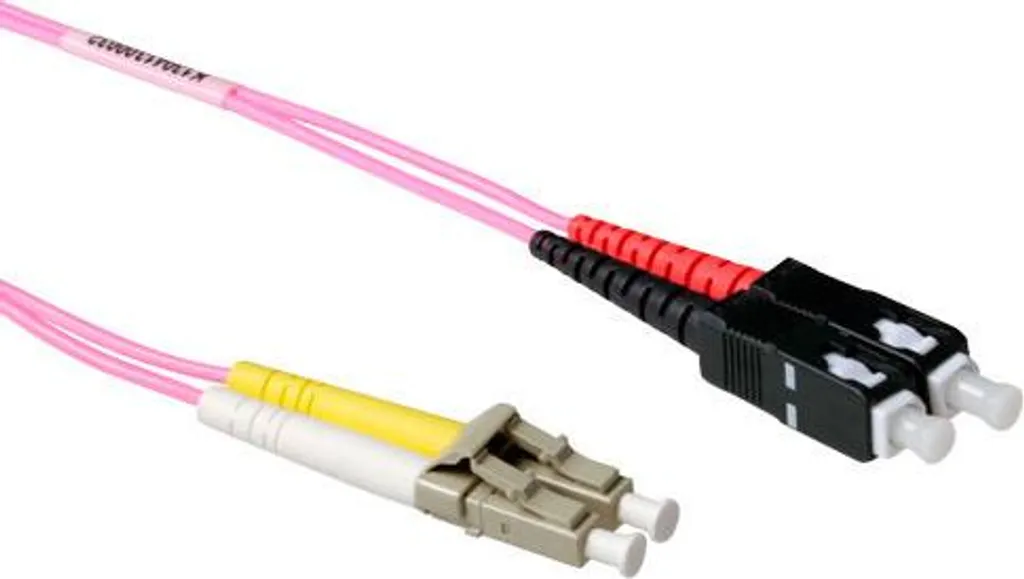 Cavo Patch Fibra OM4 LC-SC 10 Metri Duplex LSZH ACT | Networking Pro