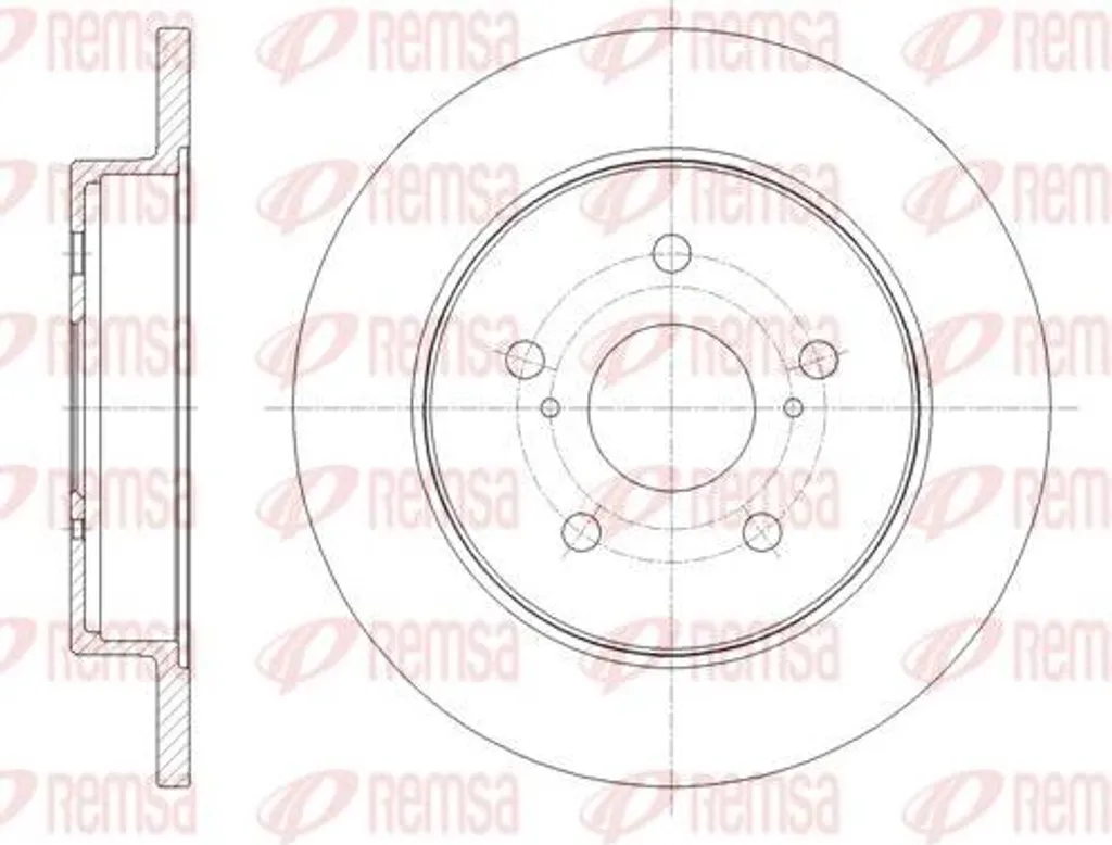 Disque de frein haute performance REMSA 61795.00 en fonte