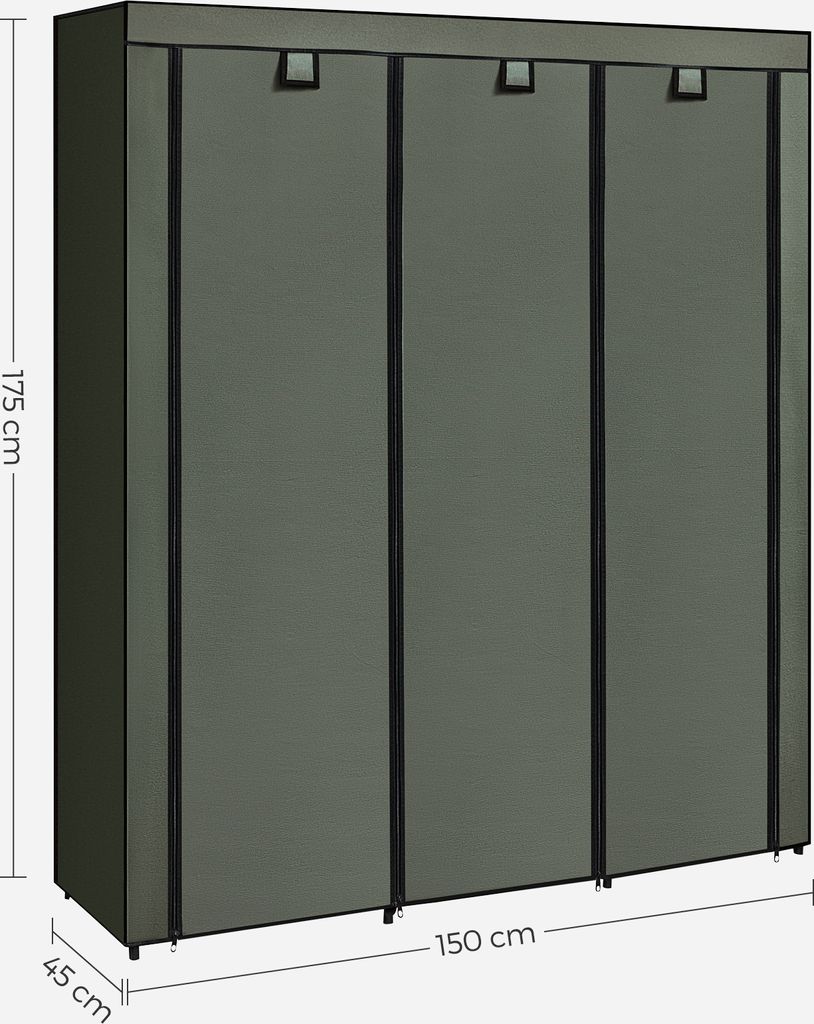 SONGMICS Kleiderschrank faltbare Garderobe mit Produktbild 7