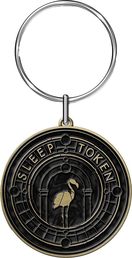 Sleep Token - "Even In Arcadia" Schlüsselanhänger, Wappen RO15354 (Einheitsgröße) (Schwarz/Gold)