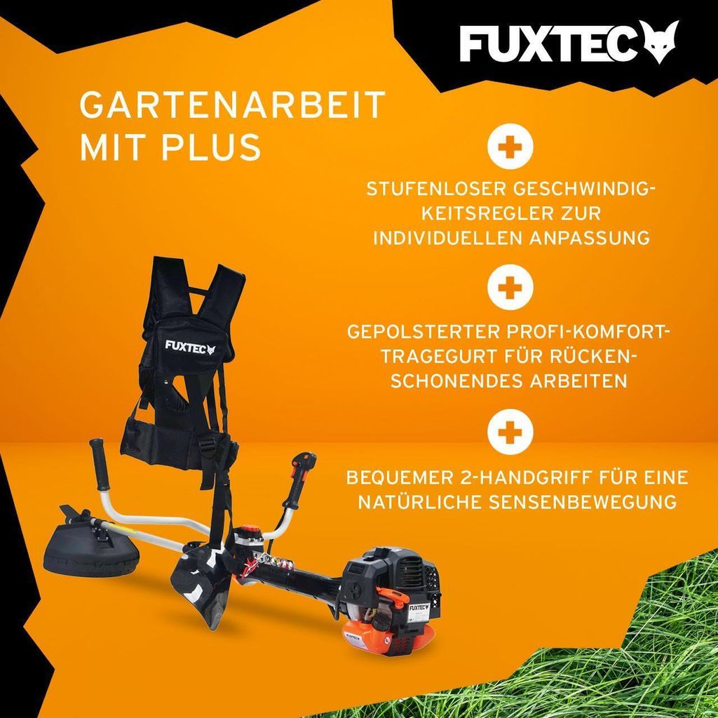 FUXTEC Profi Benzin-Motorsense | 3 PS Rasentrimmer | Produktbild 4