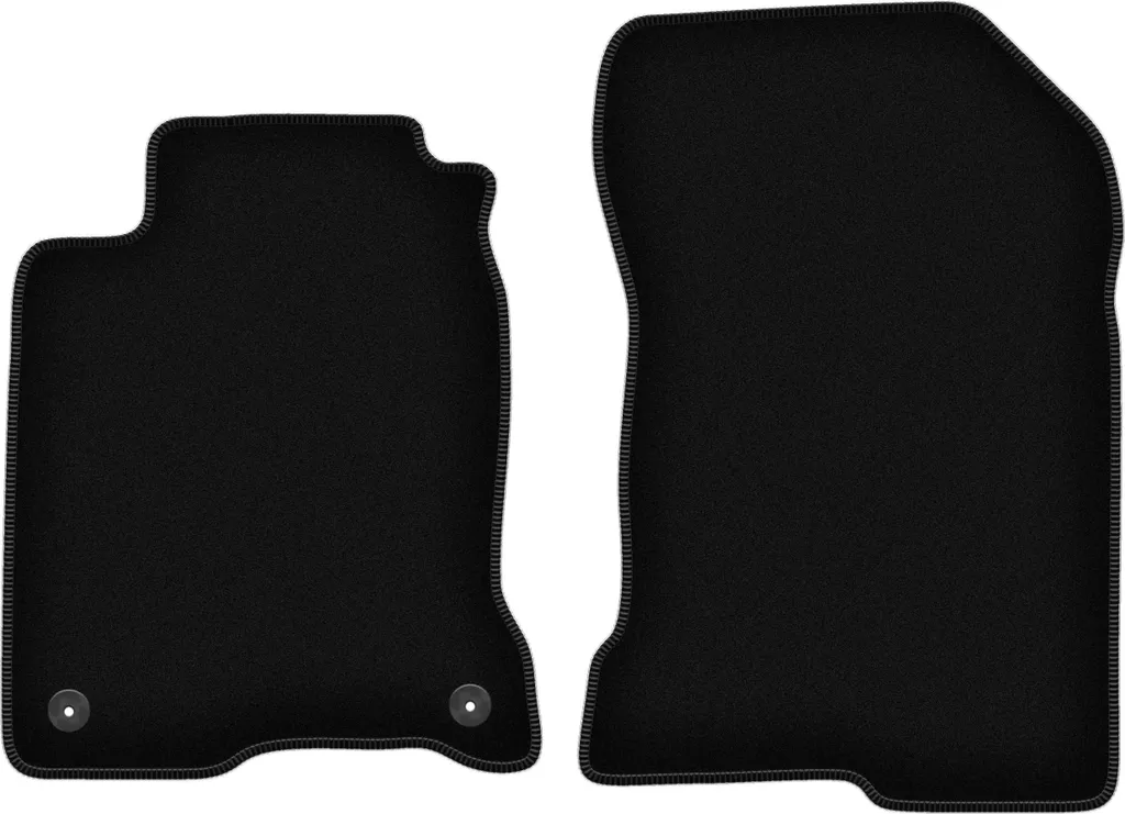 Tappetini Anteriori Velluto Nero Laguna III Coupé (07-15) - 2 Pezzi