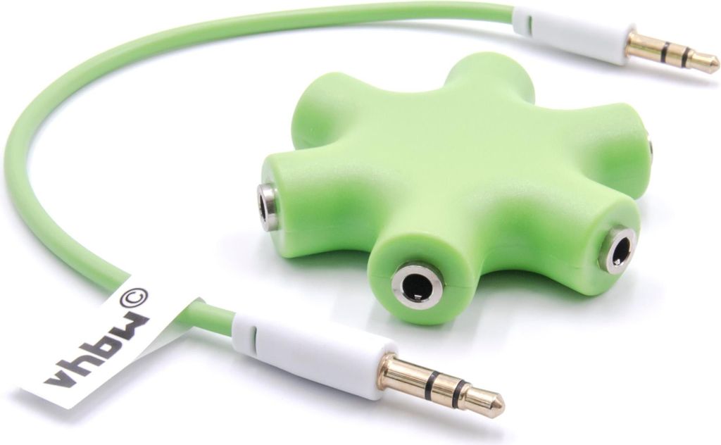 vhbw Audio Splitter Verteiler 6-fach Klinkenverteiler AUX Produktbild 