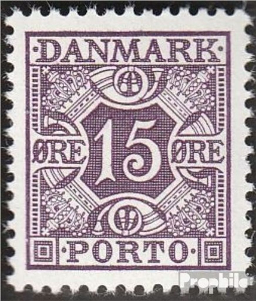 Briefmarken Dänemark 1937 Mi P35b postfrisch Portomarken