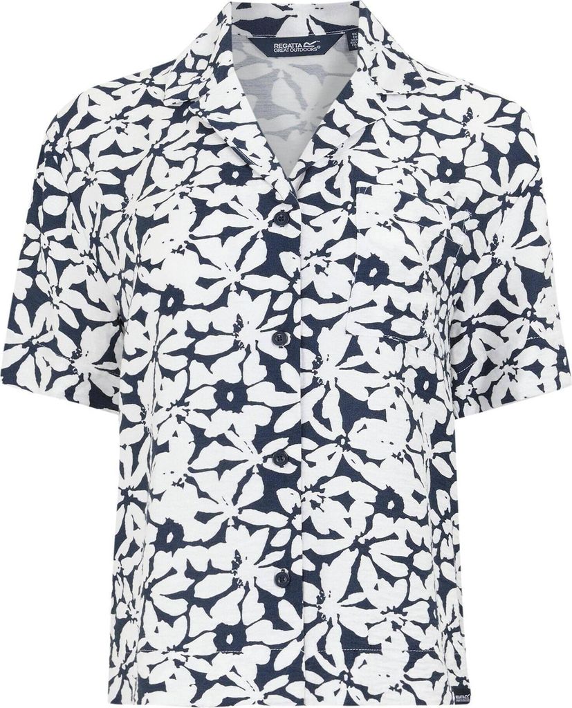 Regatta - "Salise" Hemd für Damen RG11659 (38 DE) (Marineblau/Weiß)