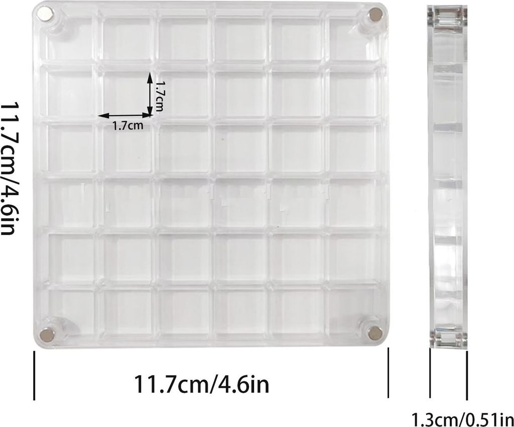 INF Starke magnetische doppelseitige Muschelprobenbox