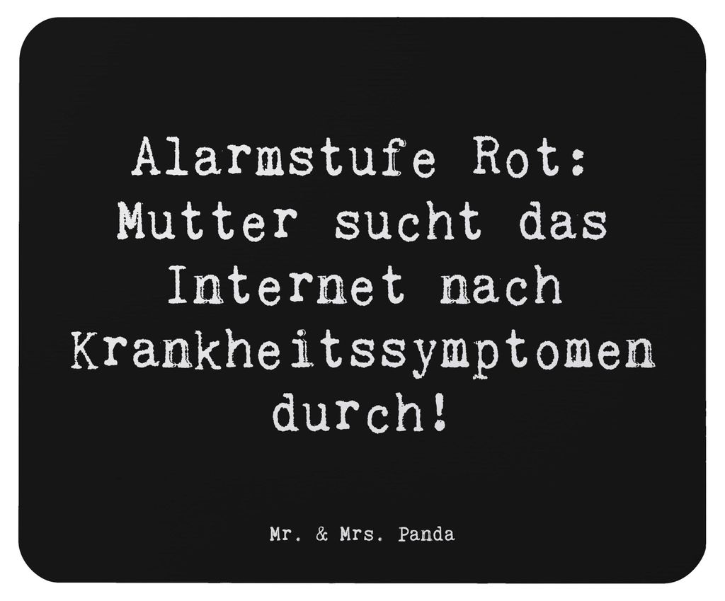 Mr. & Mrs. Panda Mauspad Spruch Mutter Alarmstufe Rot - Produktbild 