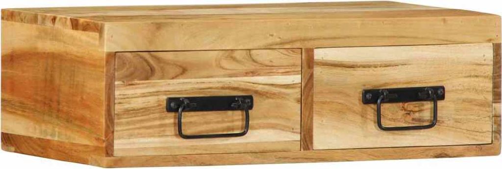 TV-Wandschrank 60x30x19 cm Massivholz Akazie