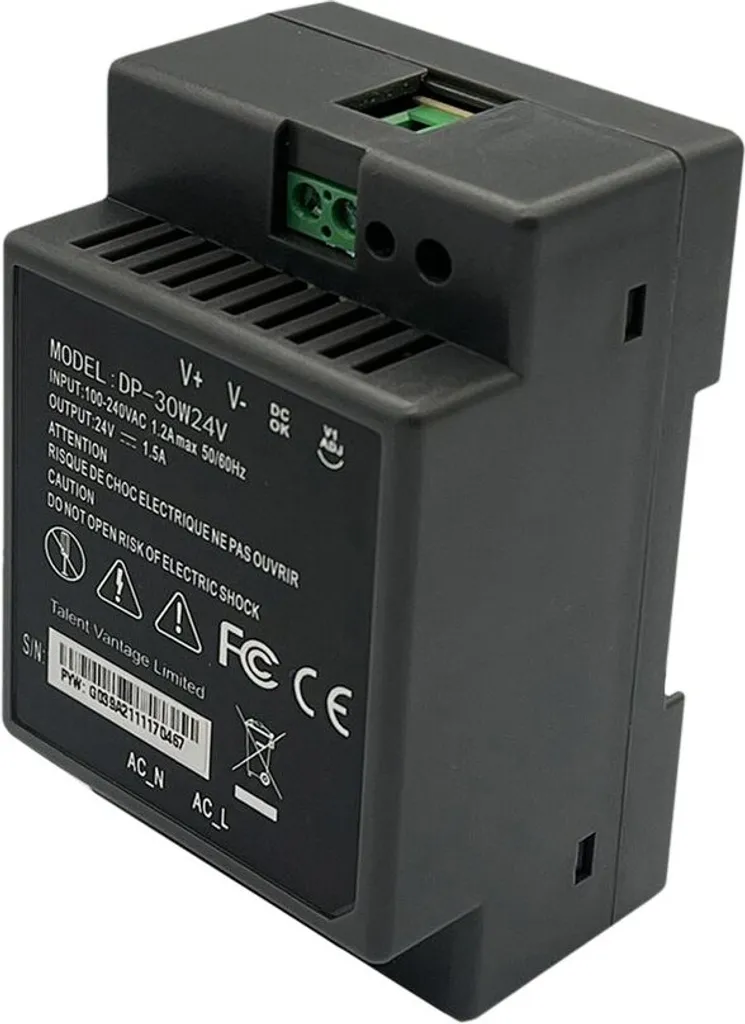 Alimentation Industrielle Edimax 30W 24V sur Rail DIN - Fiable et Robuste