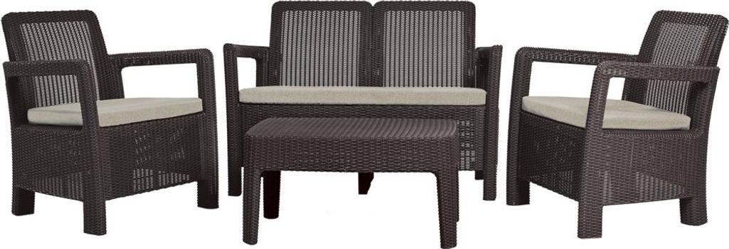 Gartengarnitur KETER TARIFA Lounge Garnitur - Braun
