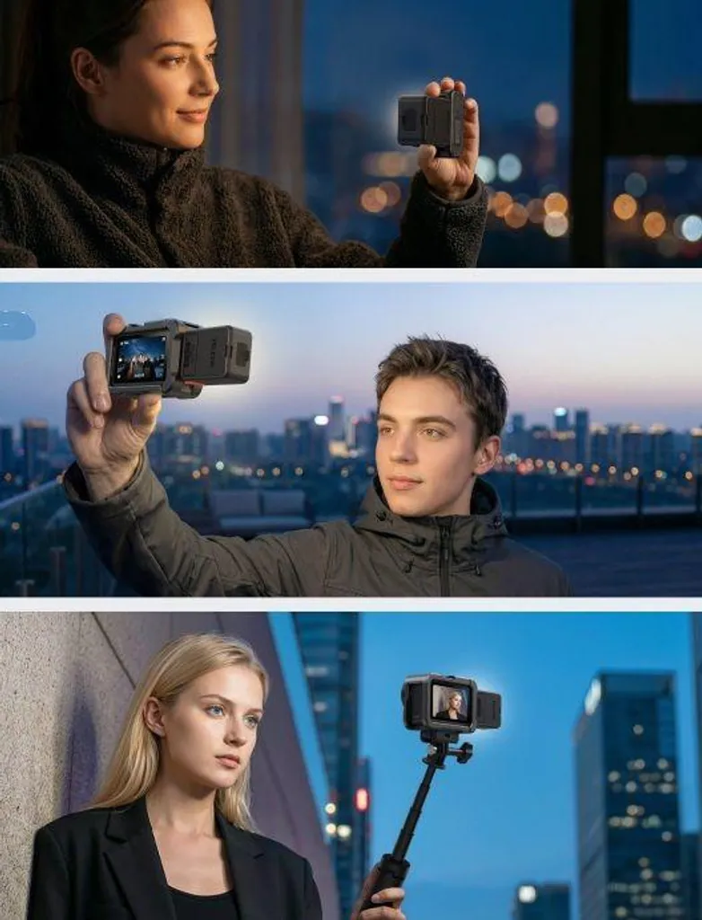 Éclairage Vlogging pour DJI Osmo Action 6 avec USB-C et LED Variables - 5