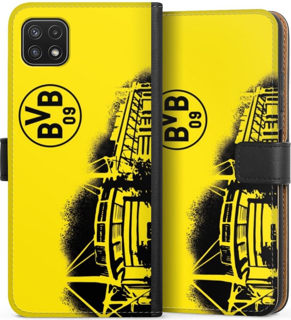 DeinDesign Klapphülle für Samsung Galaxy A22 5G Handytasche Lederhülle Tasche BVB Borussia Dortmund Stadion