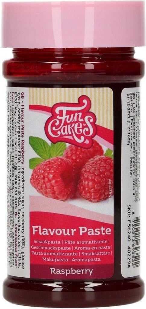 FunCakes Geschmackspaste Aromapaste Himbeere 120 g Produktbild 