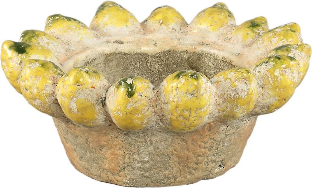 PTMD - Fruchtschale - Gelb - 25 x 25 x 10,5 cm