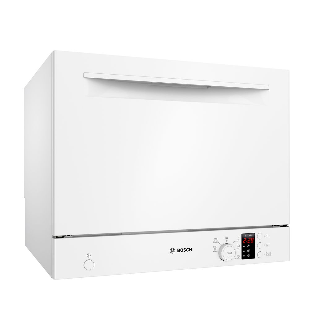 Bosch Geschirrspüler Freistehend Weiß 55 cm Serie 2 AquaStop Glas40°C SKS2ITW00E