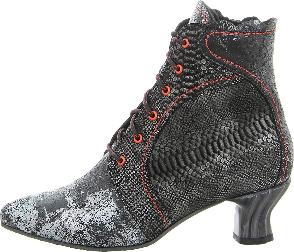 Simen Damen Schnürstiefeletten 39359-36, 39359-37, 39359-39, 39359-40, 39359-41, 39359-42 SIM-7818A grau/rot 39