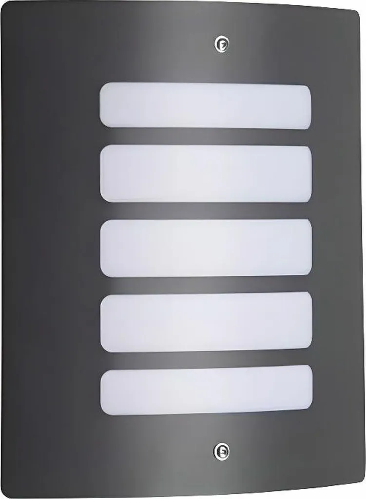 Applique Murale Brilliant Anthracite en Plastique Culot E27 60W IP44