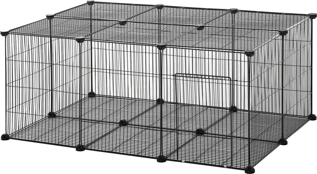 Enclos Modulaire pour Petits Animaux - 22 Panneaux en Grillage Métal