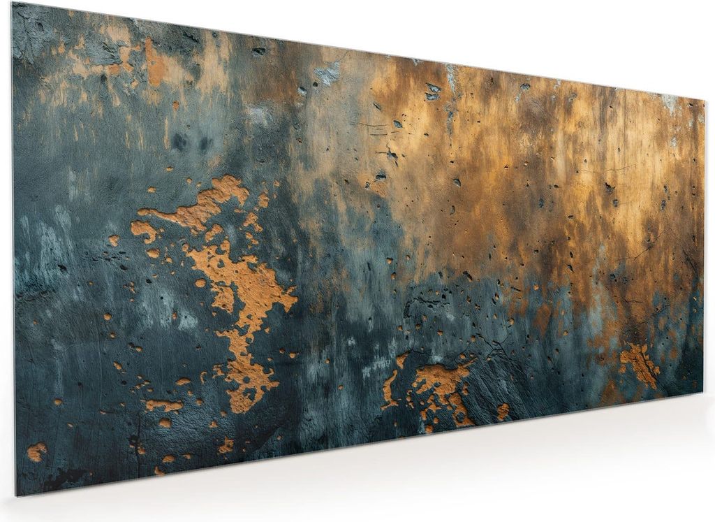 Küchenrückwand Spritzschutz Glas mit Motiv verwitterte Wand 40 x 40 cm