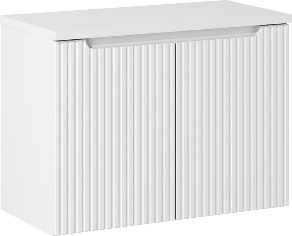 Waschtischunterschrank 80cm, weiß, NEWPORT-56-WHITE