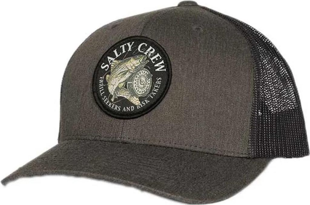 Salty Crew Reel Fly Retro Trucker Kappe Grau Herren,Damen Grau One Size