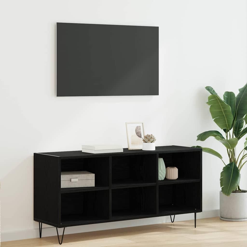 Maison Exclusive - TV-Schränk Schwarz Eichen-Optik 103,5 x 30 x 50 cm