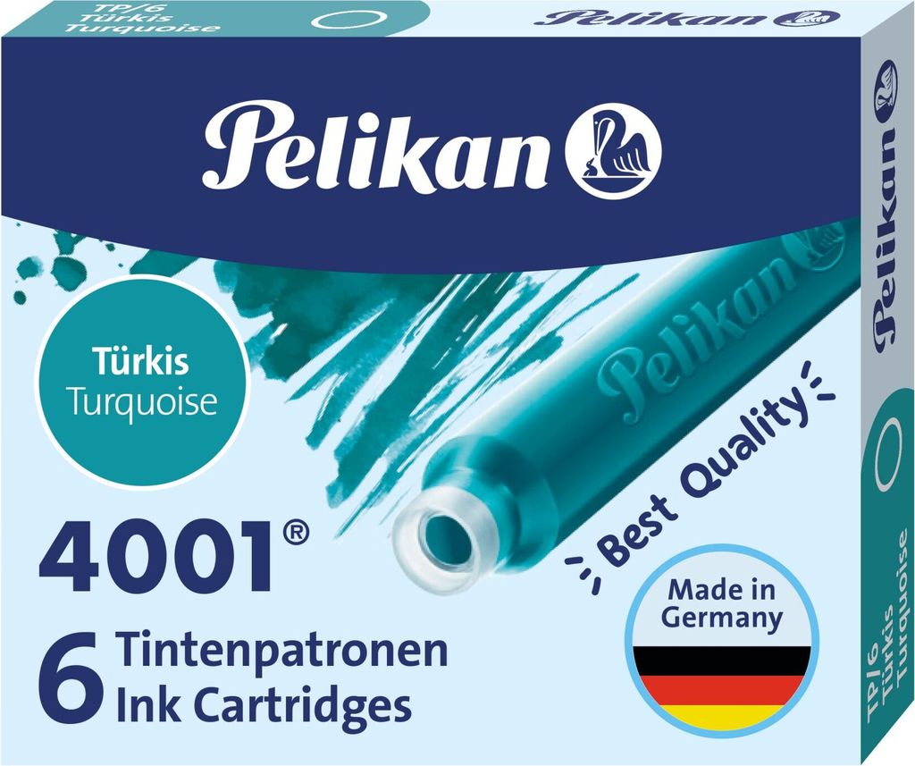 Pelikan 4001 TP/6 inkoustové náplně pro plnicí pero Obrázek produktu 