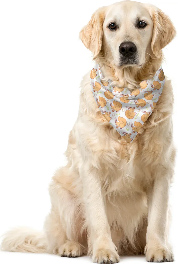 Bandana per Cani ABAKUHAUS 40x40 cm Lavabile - Arancione Pastello