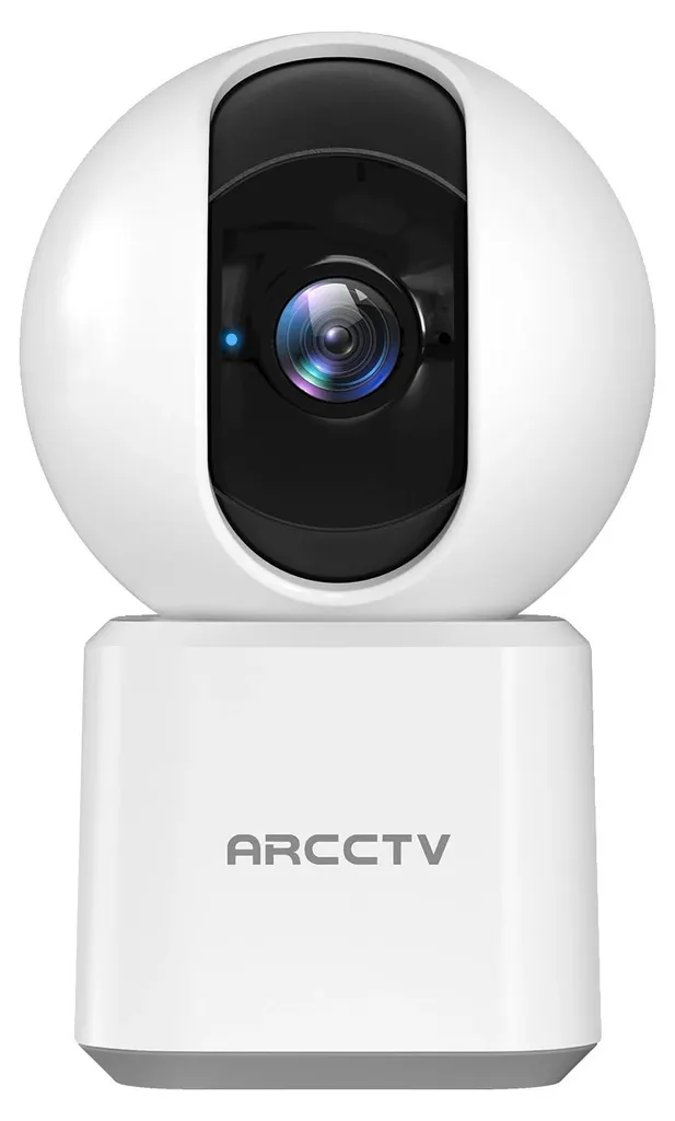 Caméra de surveillance pour appartement 2K avec communication à distance