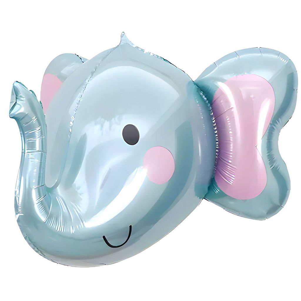 Folienballon Tier, Elefant blau ca. 58*51cm