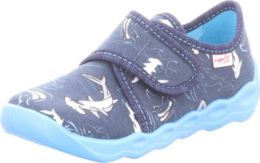 Superfit Kinder-Hausschuh Bublle Blau, Farbe:blau, EU Größe:36