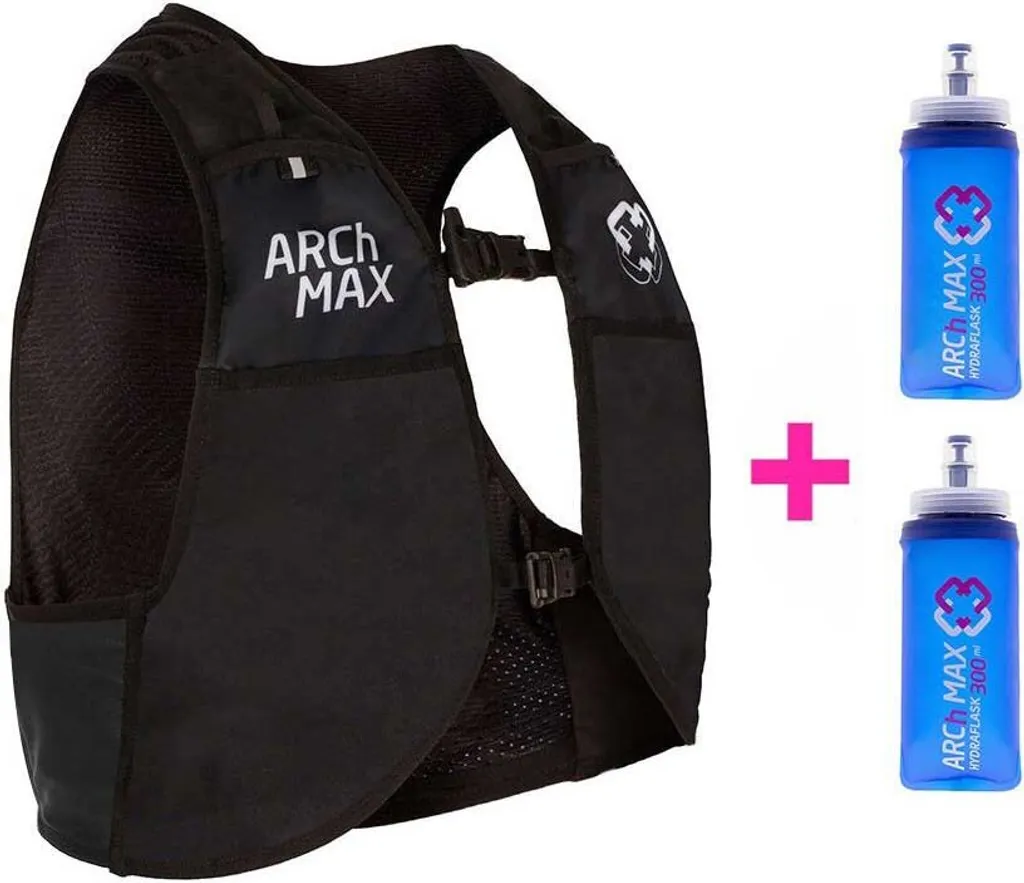 Gilet Arch Max femme ultra léger 2,5L noir avec poches 300 ml incluses