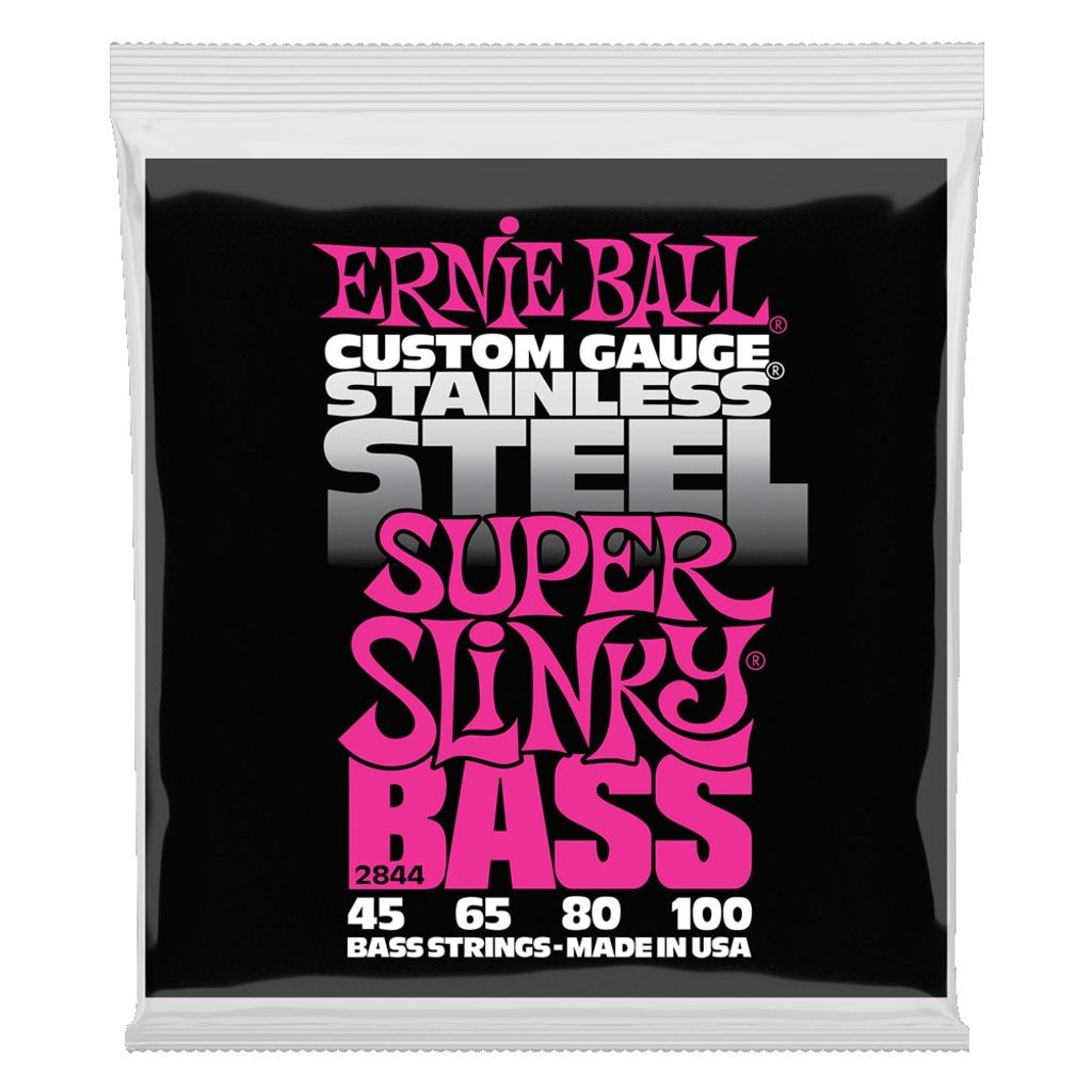 Ernie Ball Stainless Steel Super Slinky Basssaiten 45-100 (2844)