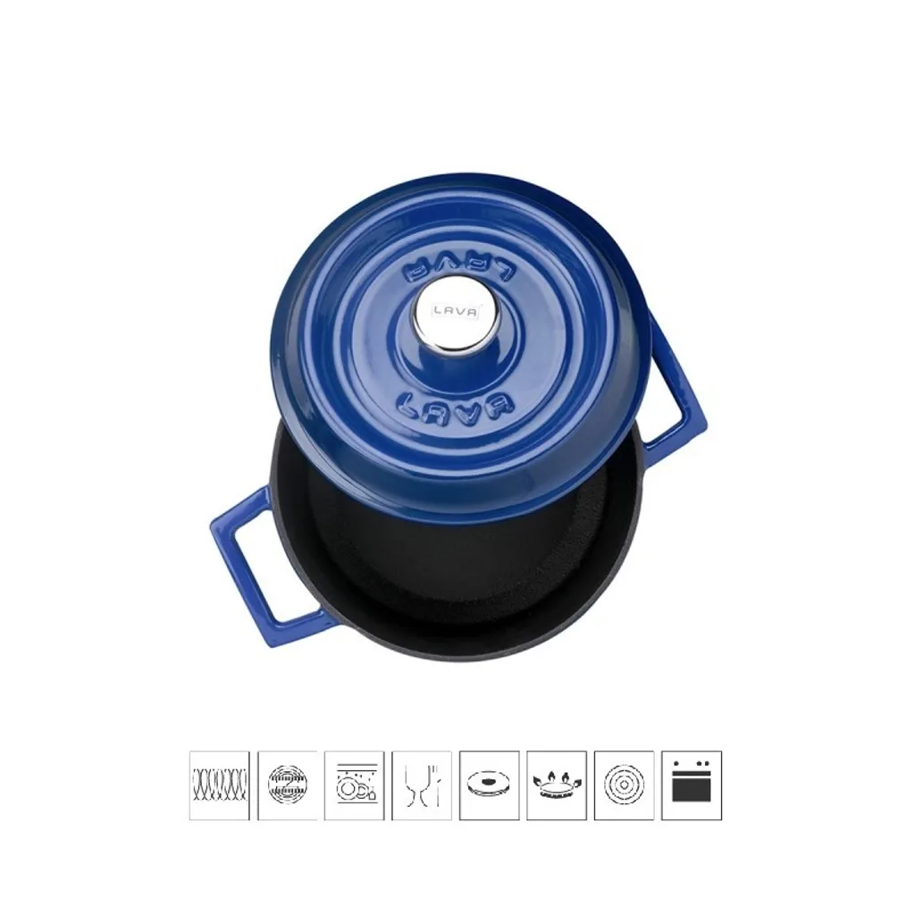 Casseruola Cocotte Rotonda 16,5 cm - Ideale per Cottura Lenta e Forno - 2
