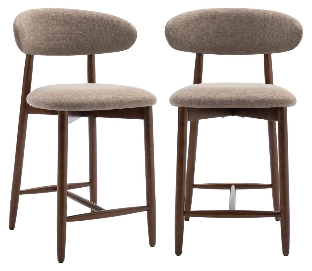 Lot de 2 chaises de bar – Tabourets modernes, assise Image du produit 